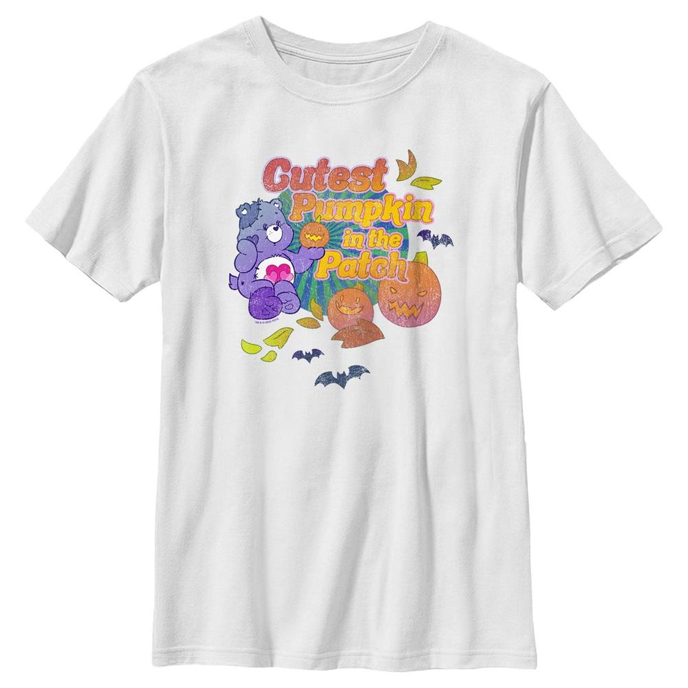 Boys Care Bears Harmony Bear Cutest Pumpkin In The Patch Tshirt